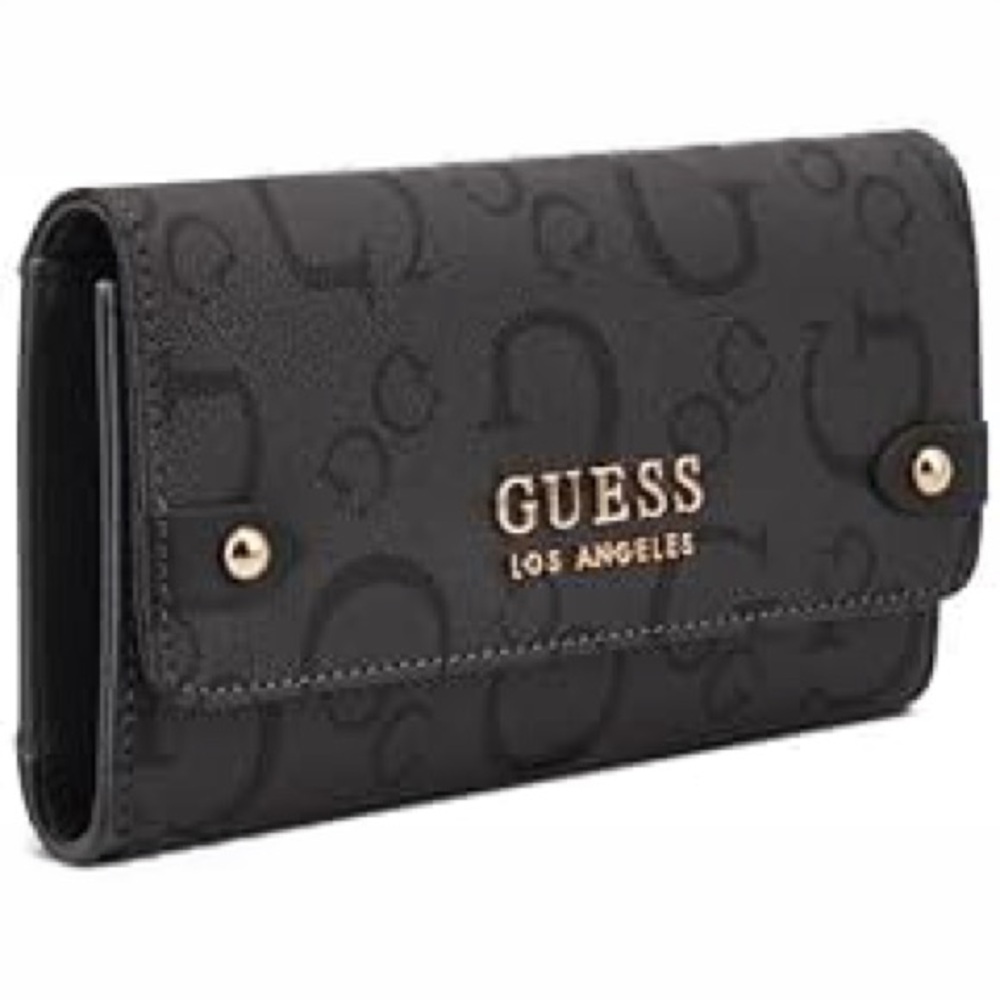GUESS Women's Black Delphina SLG Clutch Wallet